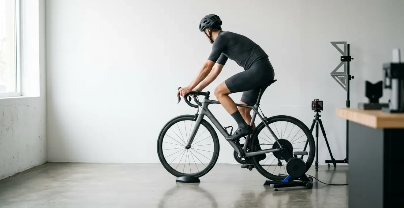 Professionelle Bike-Fitting-Analyse mit Druckmessung und Laservermessung im Labor