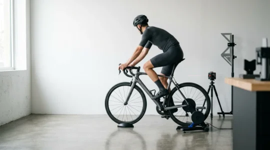 Professionelle Bike-Fitting-Analyse mit Druckmessung und Laservermessung im Labor